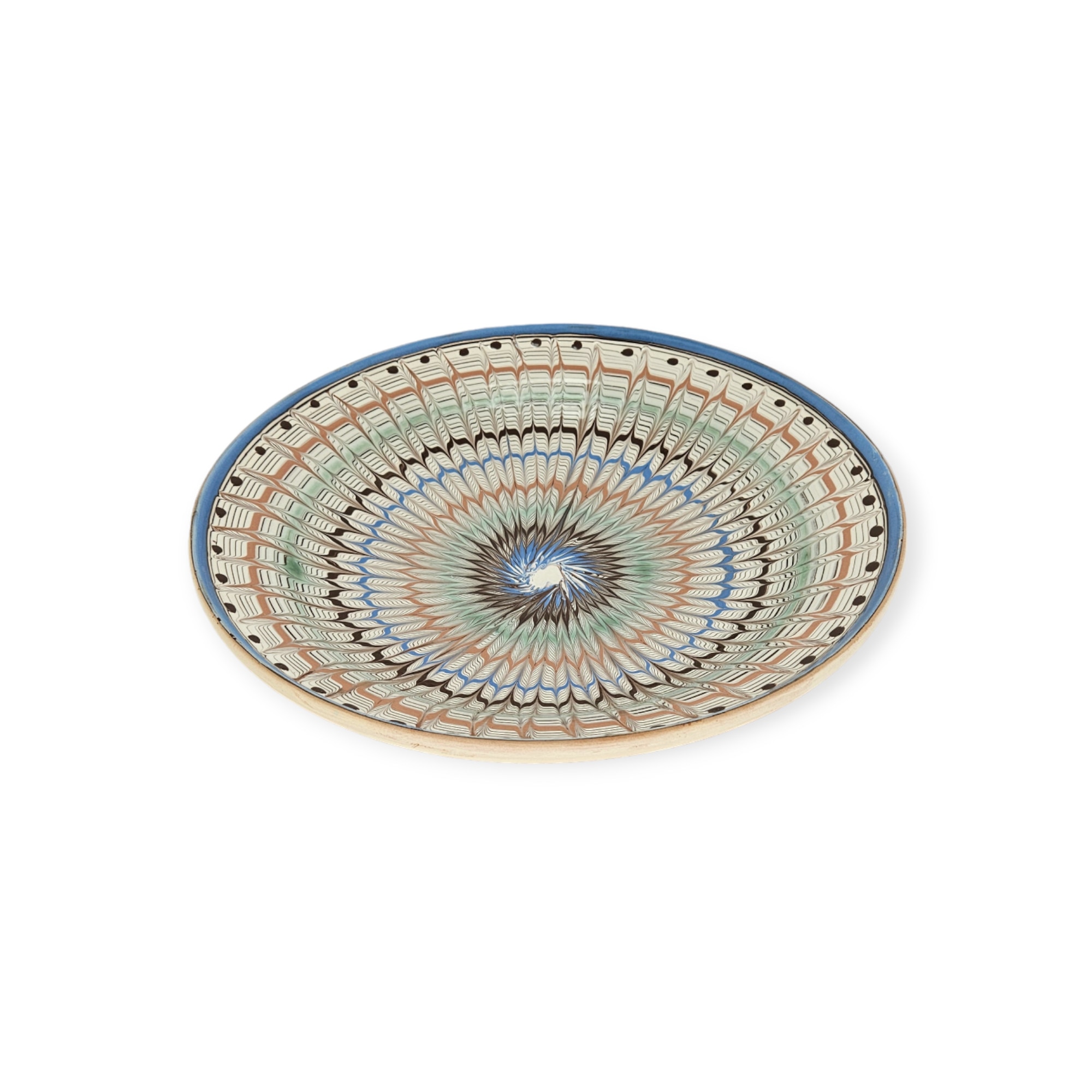 Farfurie CERAMICA DE HOREZU model Spic, multicolor, 3033