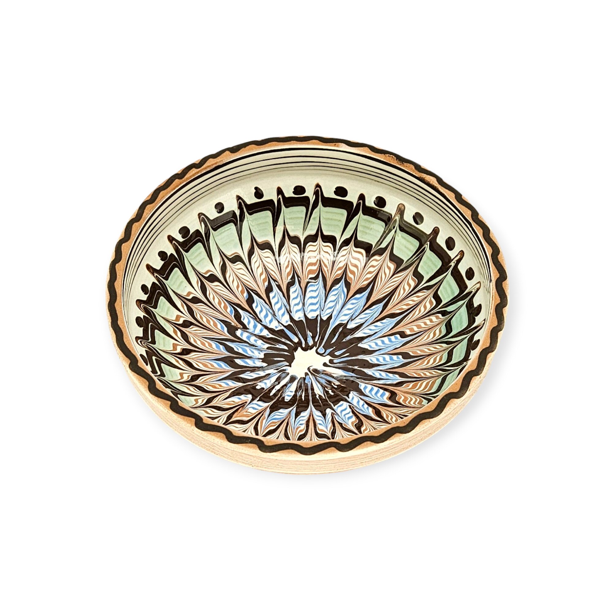 Strachina Traditionala CERAMICA DE HOREZU 13-15 cm model Spic culoare Multicolora