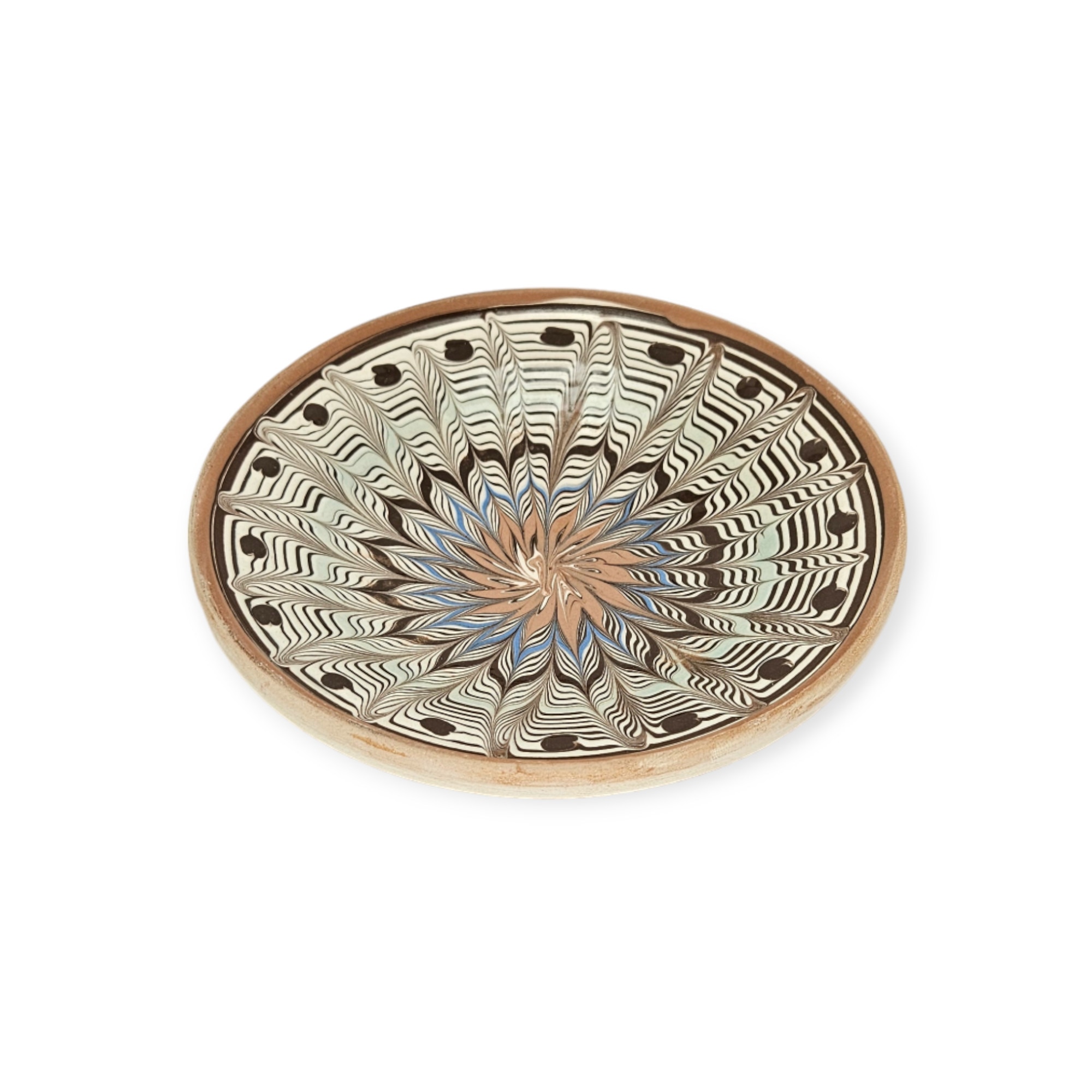 Farfurie CERAMICA DE HOREZU model Spic multicolora 15cm